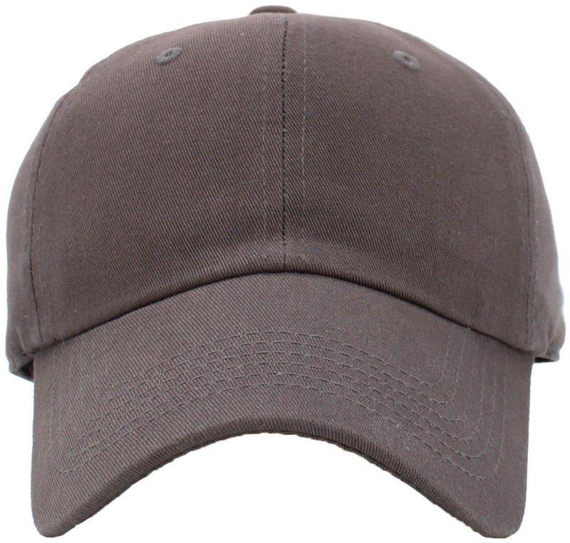 KBETHOS KB-LOW DGY Classic Cotton Dad Hat Adjustable Plain Cap. Polo Style Low Profile (Unstructured) (Classic) Dark Gray Adjustable - Image 2